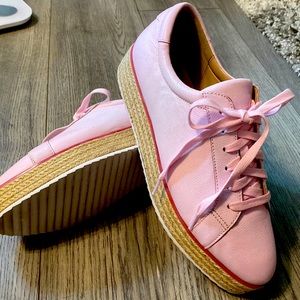 Halogen Pink wedge sneakers- worn once